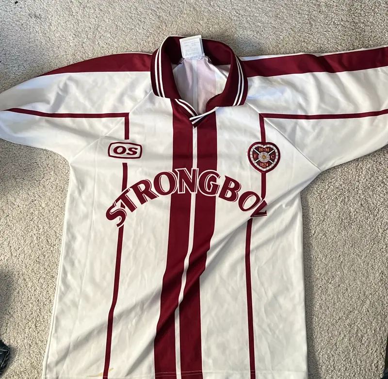 Hearts 1999-00 away shirt, photo from a collector