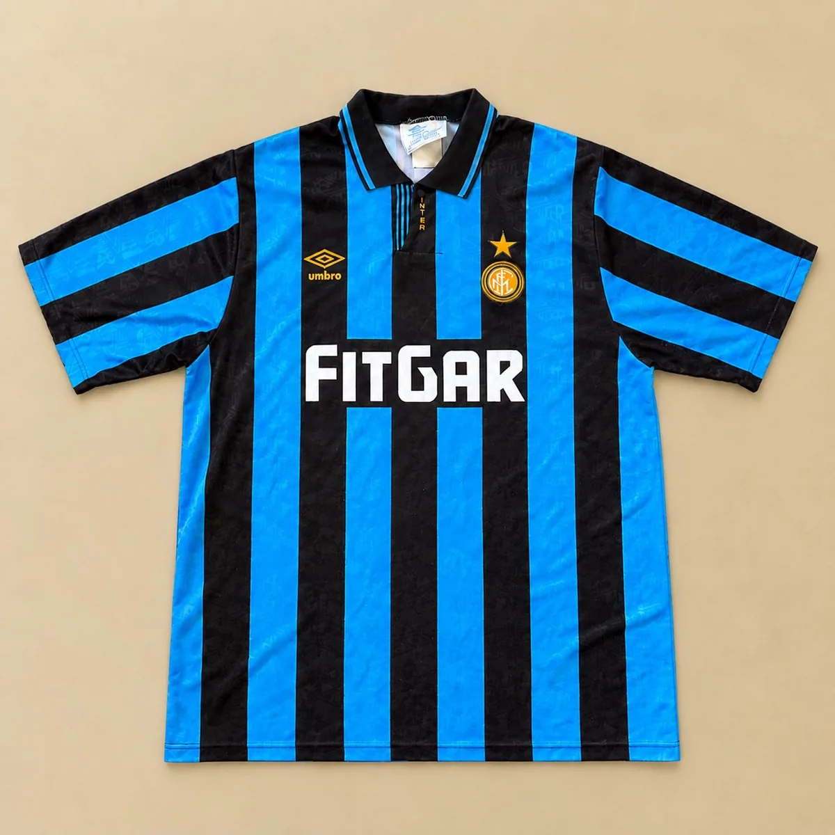 Inter Milan 1991-92 home shirt, photo from a collector