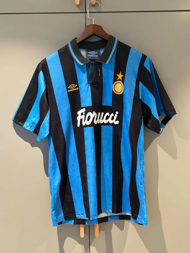 Inter Milan 1992-94 home shirt, photo from a collector