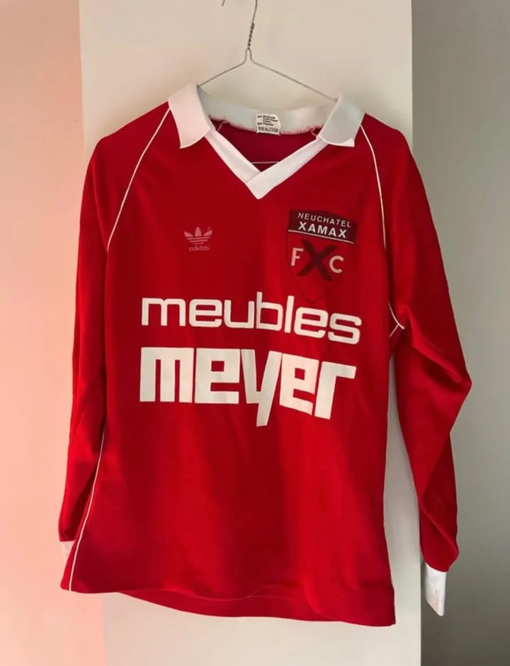 Neuchâtel Xamax 1980-82 home shirt, photo from a collector