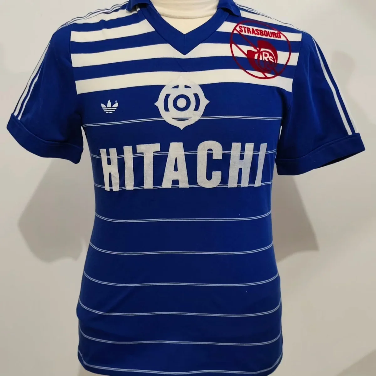 RC Strasbourg 1982-83 home shirt, photo from a collector